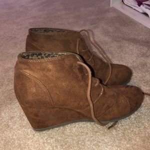 2inch Brown Bootie Heels!